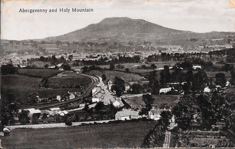 Abergavenny and Holy Mountain Postcard Front